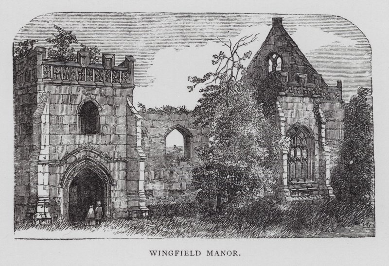 Wingfield Manor (gravering) av English School