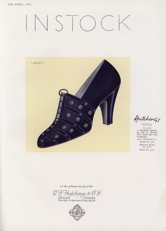 Skoreklame for kvinner, 1930-tallet av English School