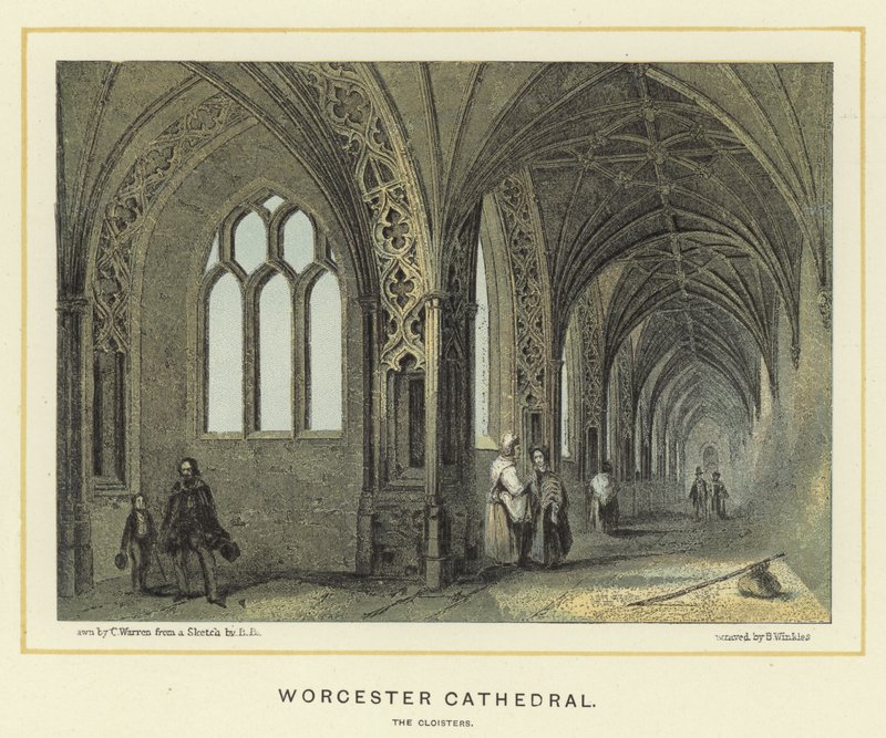 Worcester Cathedral, klosteret av English School