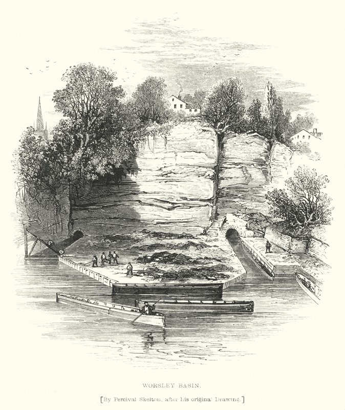 Worsley Basin (gravering) av English School