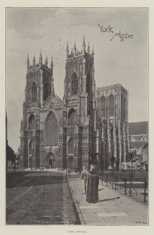 York Minster (litho) av English School
