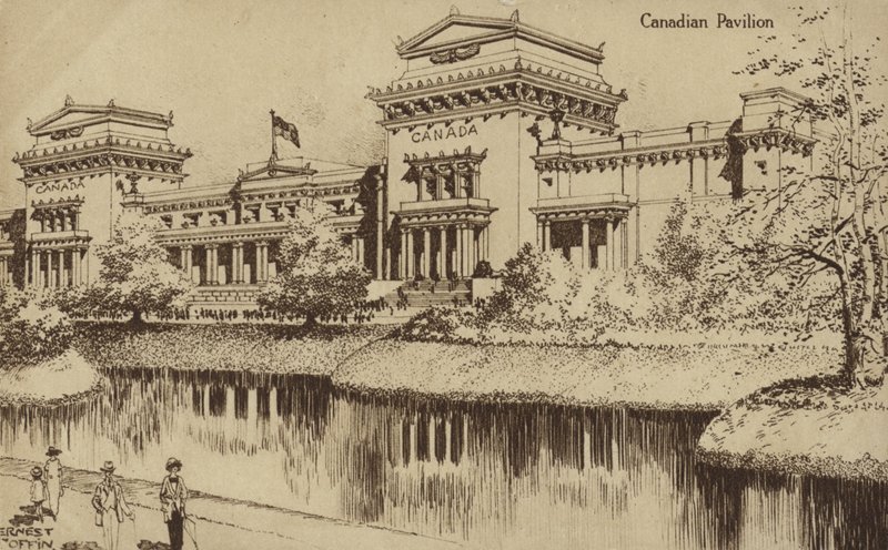 Canadian Pavilion, British Empire Exhibition, Wembley, 1924 av Ernest Coffin