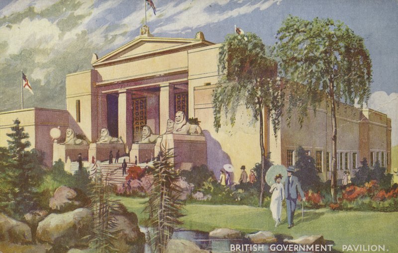 British Government Pavilion, British Empire Exhibition, Wembley, 1924 av Ernest Coffin