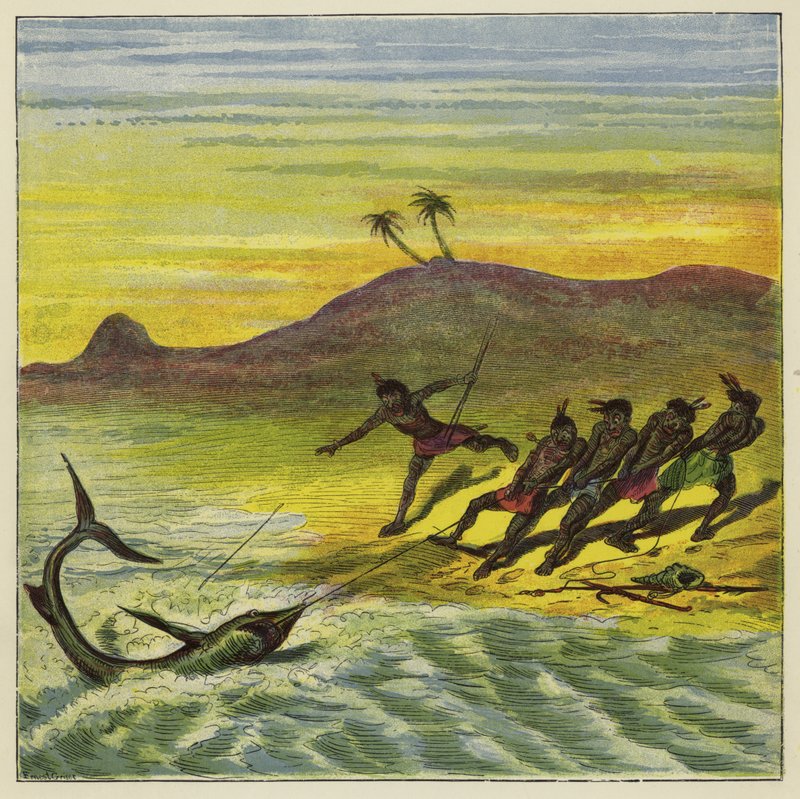 Å fange en hai av Ernest Henry Griset
