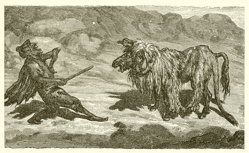 Rumpa i løvens hud av Ernest Henry Griset