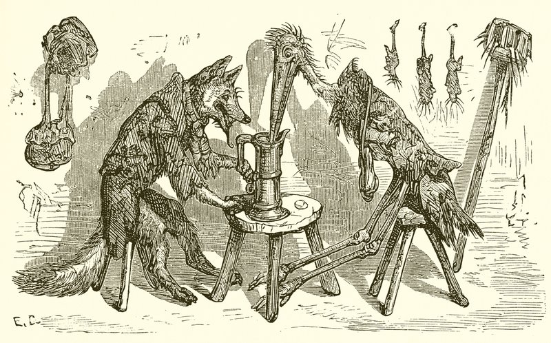 Reven og Storken av Ernest Henry Griset