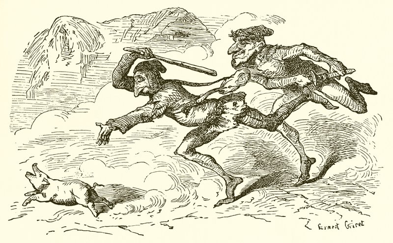 The Merry-Andrew og landsmannen av Ernest Henry Griset