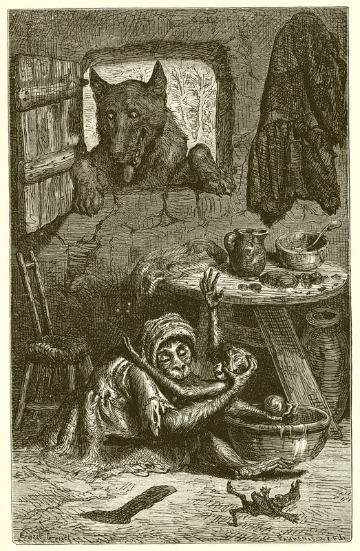 Sykepleieren og ulven av Ernest Henry Griset