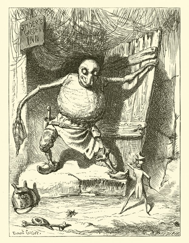 Edderkoppen og fluen av Ernest Henry Griset
