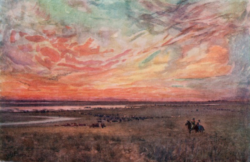 The Campo (farge litho) av Ernest William Christmas