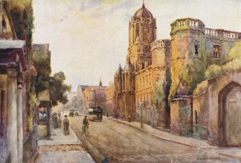 Christ Church (farge litho) av Ernest William Haslehust