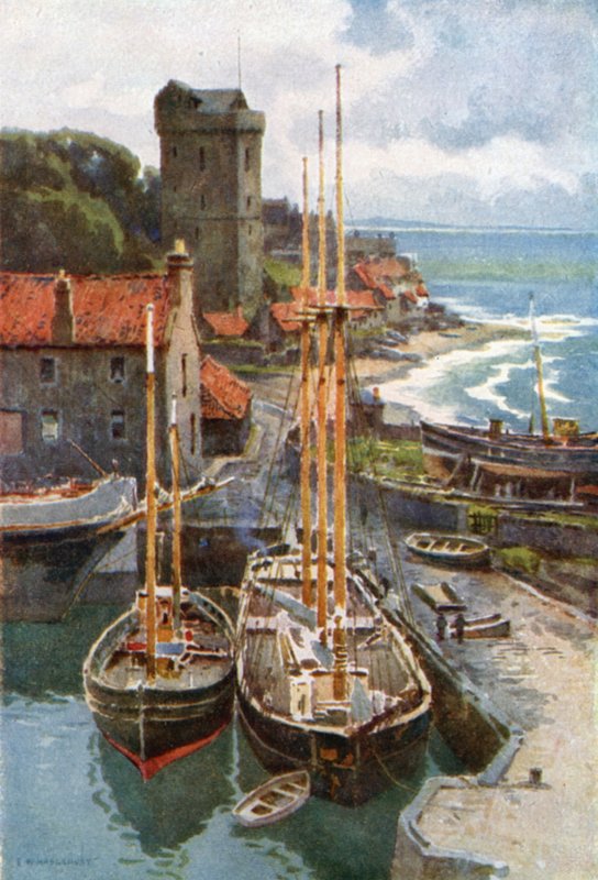 Dysart (farge litho) av Ernest William Haslehust