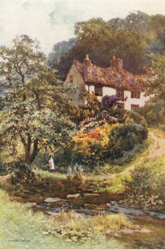 Forge Valley (farge litho) av Ernest William Haslehust
