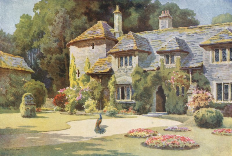 Godlingstone Manor, Swanage (fargemedlemmer) av Ernest William Haslehust