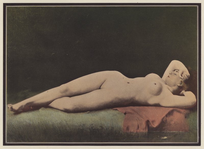 Sovende skjønnhet (farge litho) av Ernst Philippe Zacharie