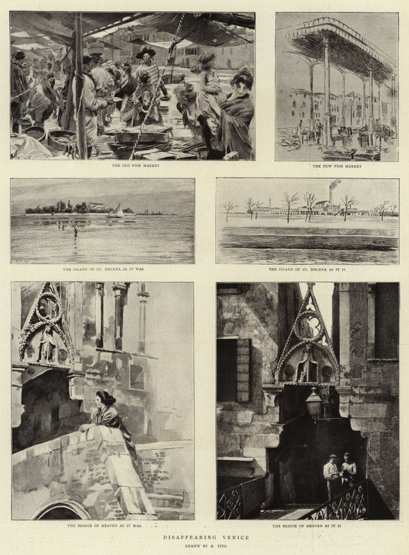 Venezia forsvinner av Ettore Tito