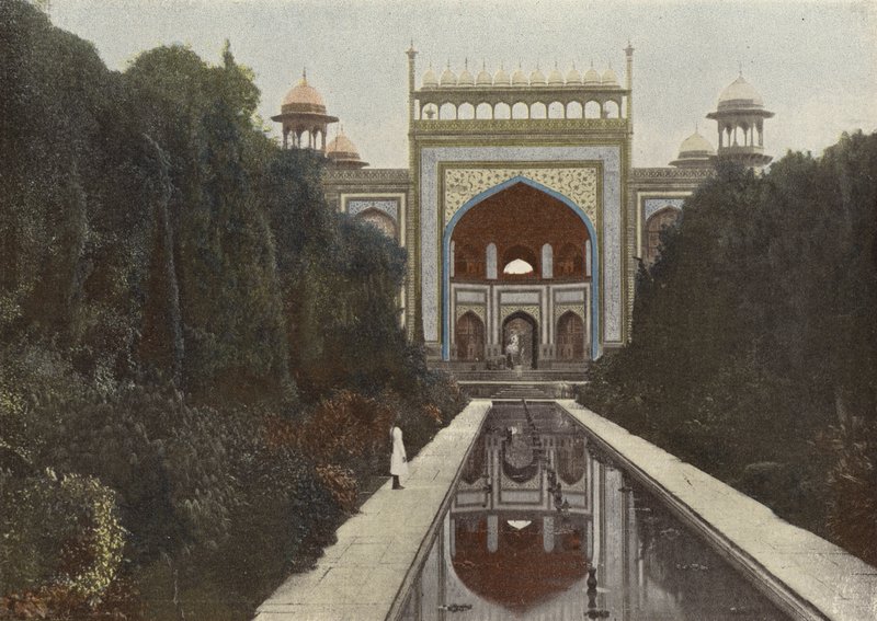 Agra, hovedrett Du Taj Mahal av European Photographer