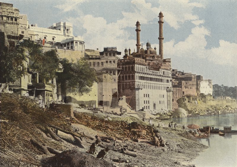 Benares, moskeen DAureng Zeb av European Photographer