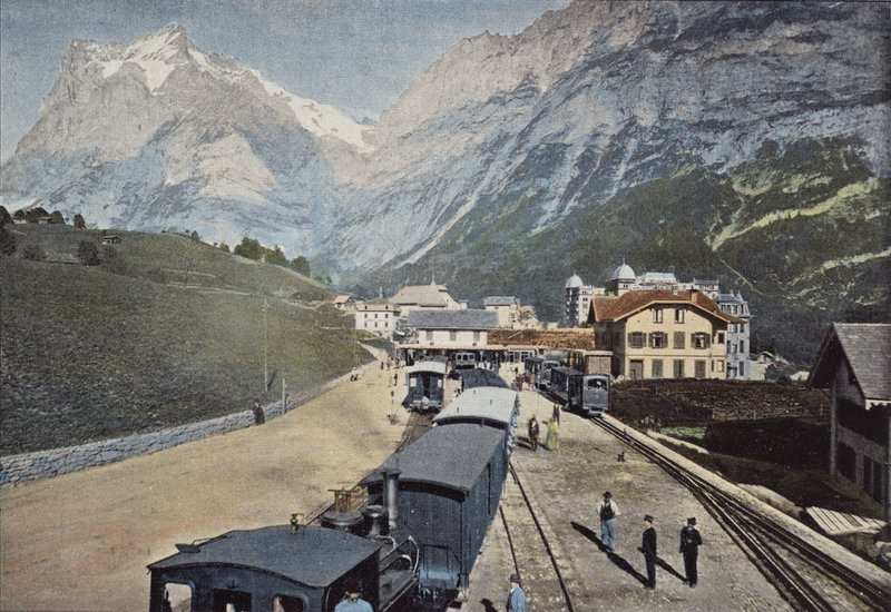 Grindelwald, jernbanestasjonen av European Photographer