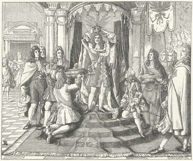 Kroningen av kong Frederick I av Preussen, 1701 av European School