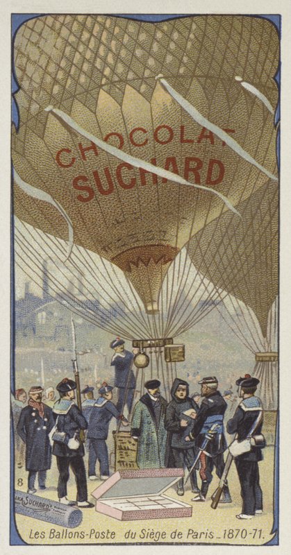 Postballong ved beleiringen av Paris, fransk-prøyssisk krig, 1870-1871 av European School