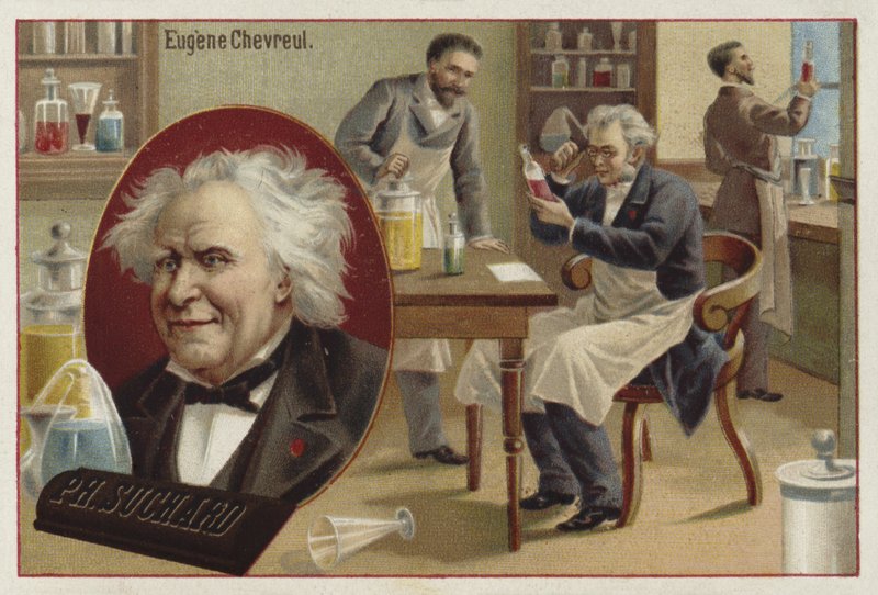 Michel Eugene Chevreul , fransk kjemiker av European School