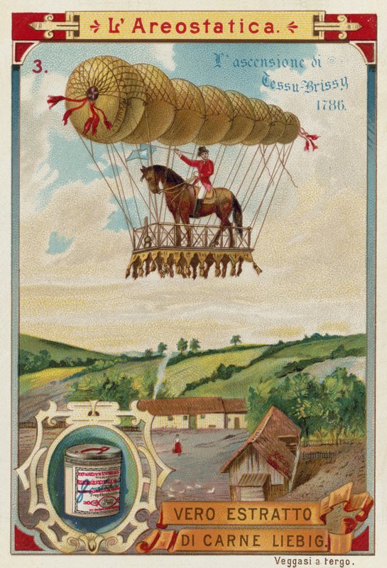 Pierre Testu-Brissys ballongflyging til hest, 1786 av European School