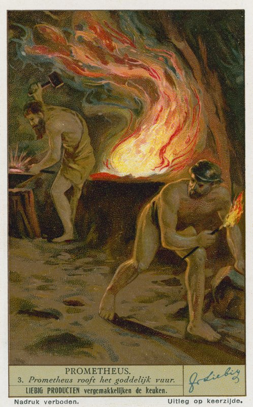Prometheus stjeler ild fra gudene av European School