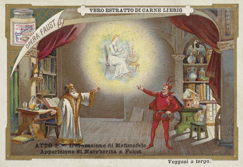 Scene fra Faust, en opera av Charles Gounod av European School