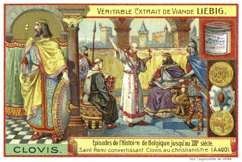 St Remigius konverterte Clovis I, kongen av frankerne, til kristendommen, 490 av European School