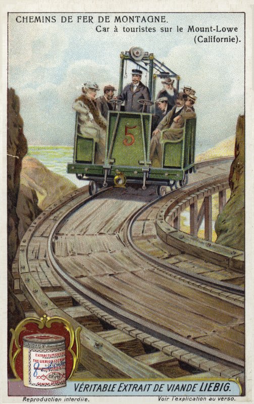 Turistbil på Mount Lowe Railway, California av European School