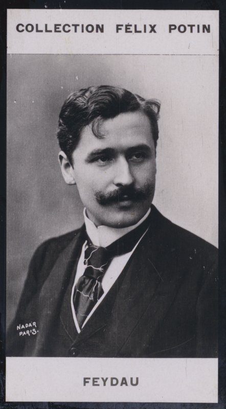Georges Feydeau (1863) (s/hvitt-bilde) av European Photographer
