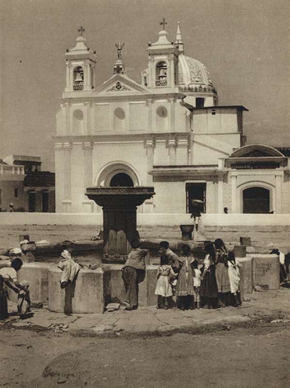Guatemala, Belen kirke (s/hvitt bilde) av European Photographer