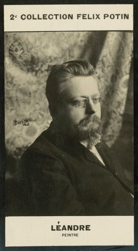 Leandre, maler (s/hvitt bilde) av European Photographer