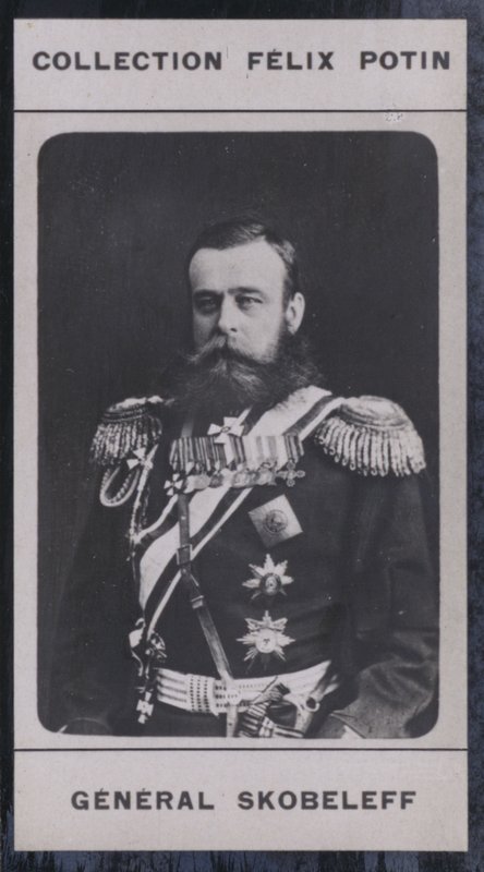 Michael-Dimitrievitch Skobeleff (1843-1882) (s/hvitt-bilde) av European Photographer