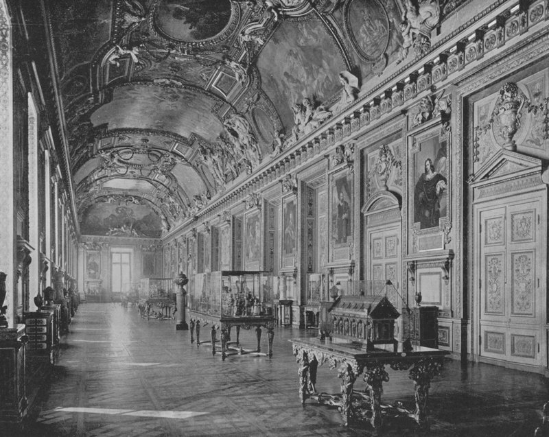 Galleriet i Apollo, Paris (s/hvitt-bilde) av European Photographer