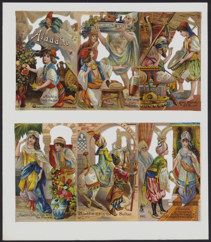 Aladdin (farge litho) av European School