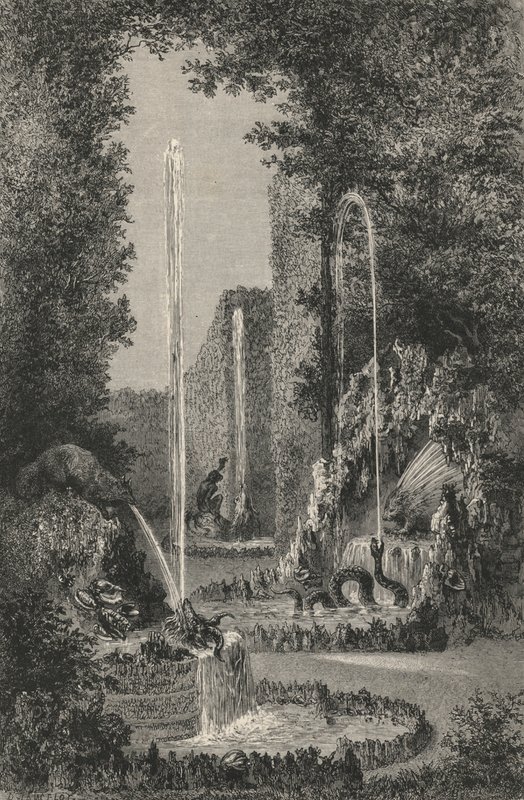Antikkens labyrint i Versailles (gravering) av European School