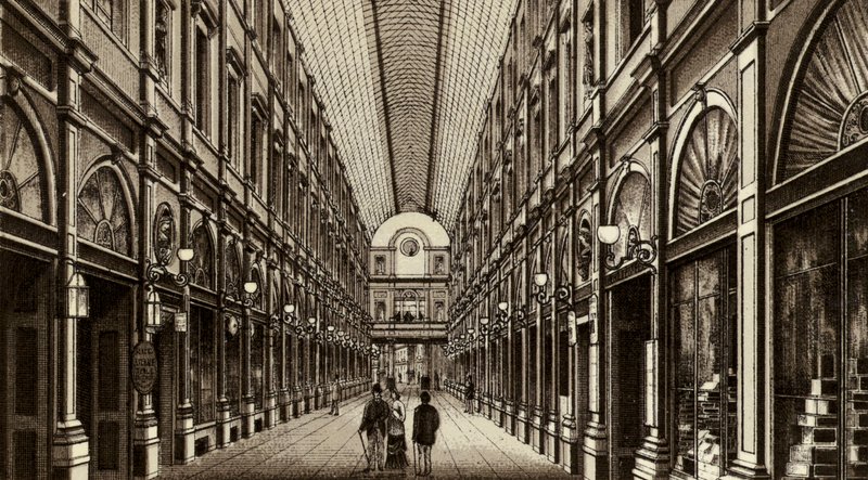 Bruxelles/Brussel: Galleries St Hubert (litho) av European School