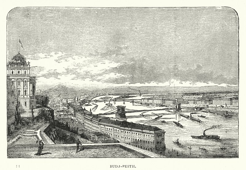 Buda-Pesth (gravering) av European School