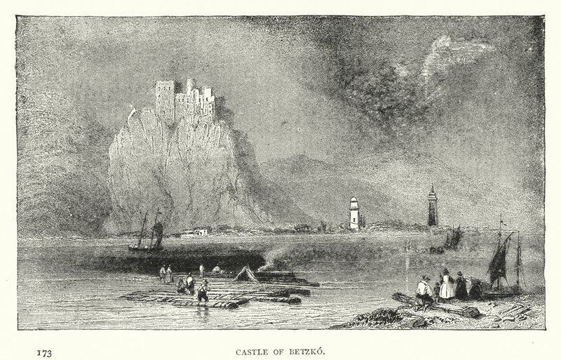 Castle of Betzko (gravering) av European School