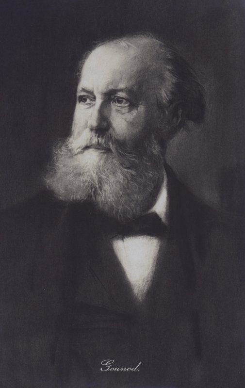 Charles Gounod , fransk pianist og komponist (litho) av European School
