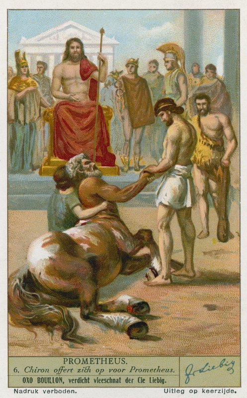 Chiron tilbyr seg selv før Prometheus av European School