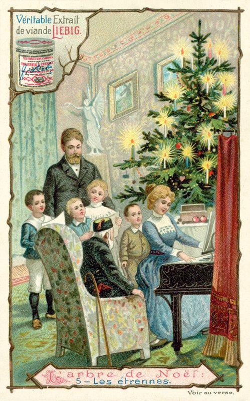 juletre (chromolitho) av European School