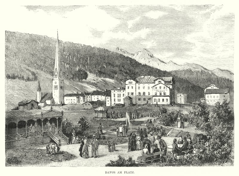 Davos am Platz (gravering) av European School