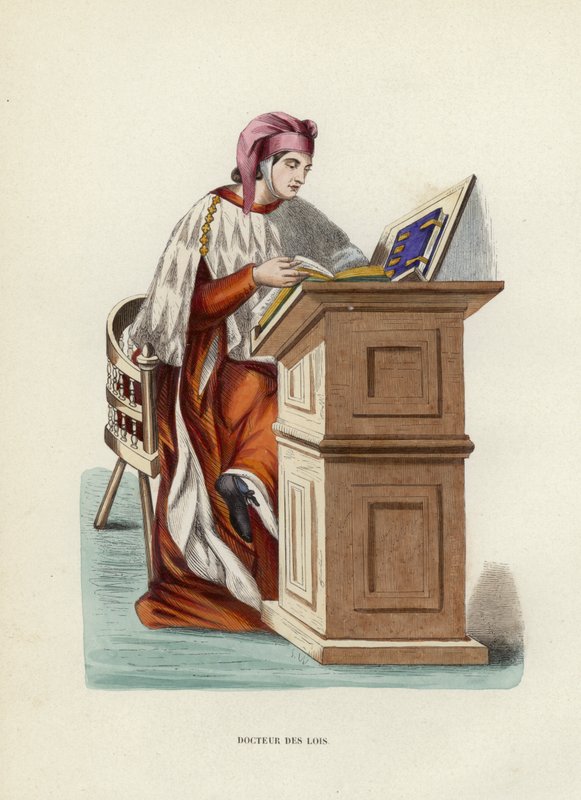 Doctor of Laws (farget gravering) av European School