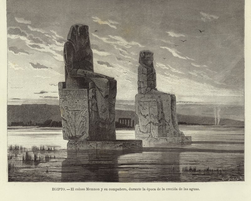 Egypt - Memnon-kolossene av European School