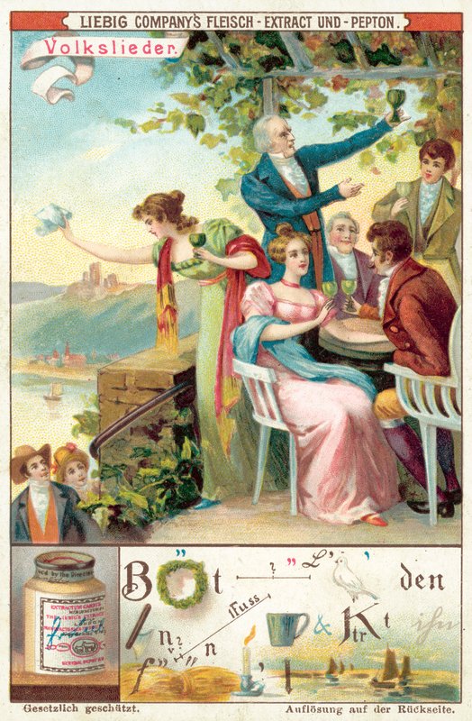 Folkesang (chromolitho) av European School