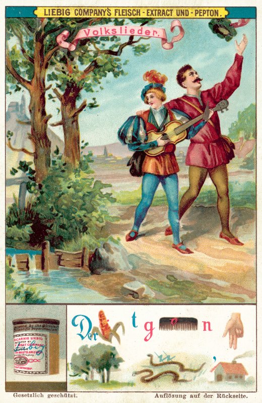 Folkesang (chromolitho) av European School