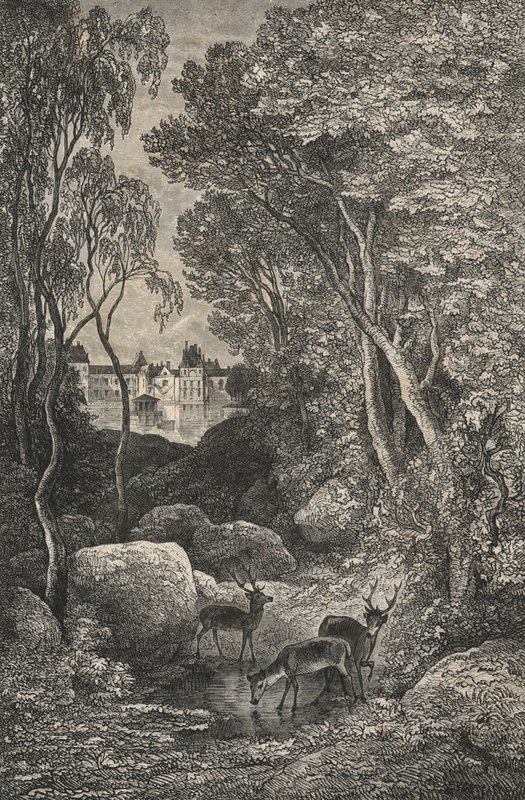 Fontainebleau (gravering) av European School